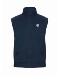 GNLU Navy Sleeveless Zipper Jacket